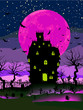 Grungy Halloween background. EPS 8