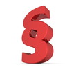 Red Shiny Paragraph Sign