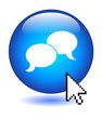SPEECH BUBBLES Button (web forum chat testimonials opinions now) SPEECH BUBBLES Button (web forum chat testimonials opinions now)