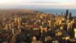Time lapse Chicago Skyline at sunset