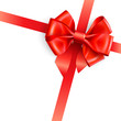 Vector: red bow isolated on white red bow isolated on white