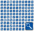 101 Symbole, blau, Icons, Buttons 101 Symbole, blau, Icons, Buttons