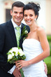 Young couple just married