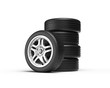 Stack of wheels