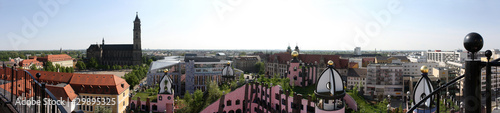 Photo: Magdeburger Domplatz vom Hundertwasserhaus Magdeburger Domplatz vom Hundertwasserhaus