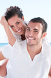 Happy couple vacation