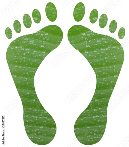 Illustration: pieds verts feuille de bananier pieds verts feuille de bananier