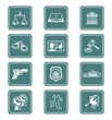 Law and order icons | TEAL series Law and order icons | TEAL series