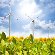 Wind turbine field Wind turbine field