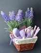 Cestino con lavanda e saponette