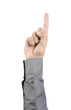 man's finger pointing