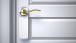 Blank sign on the door handle Blank sign on the door handle