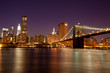 New York - Brooklyn Bridge by night New York - Brooklyn Bridge by night