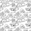 Vector: seamless with rabbits seamless with rabbits