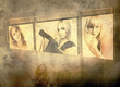 exhibition of photos - picture in retro style exhibition of photos - picture in retro style