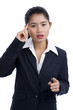 Photo: business woman found a solution business woman found a solution