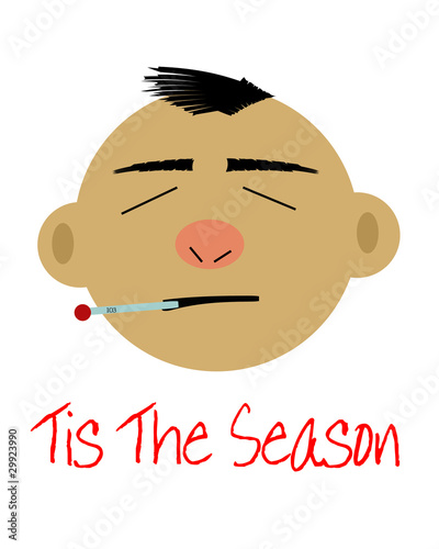 Illustration: flu face flu face