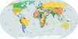 Vector: Global political map of the world, vector Global political map of the world, vector