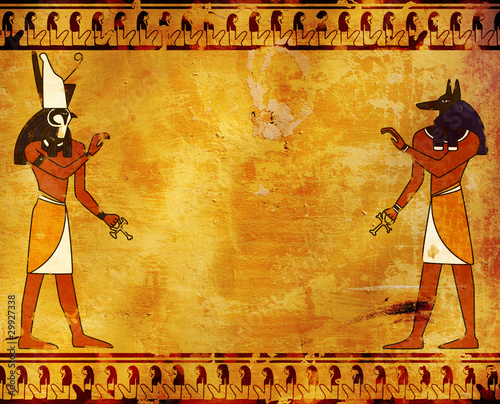 Illustration: Anubis and Horus Anubis and Horus
