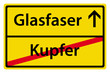 Glasfaser anstatt Kupfer