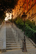 Paris; escalier de la butte Montmartre