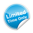 Pegatina Limited Time Only con reborde Pegatina Limited Time Only con reborde