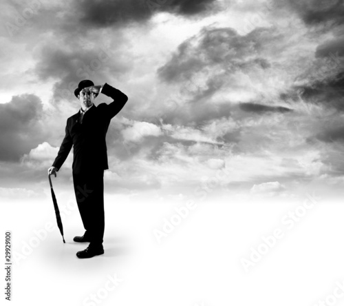 Photo: Businessman looking out Businessman looking out