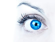 Blue woman eye