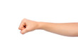 Woman hand fist