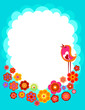 Vector: Easter background with a bird Easter background with a bird