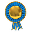 Blank award ribbon rosette