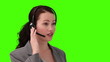 Video: Young businesswoman talking on the phone Young businesswoman talking on the phone