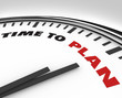Time to Plan - Clock with Words