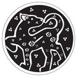 A druidic astronomical symbol of a panther