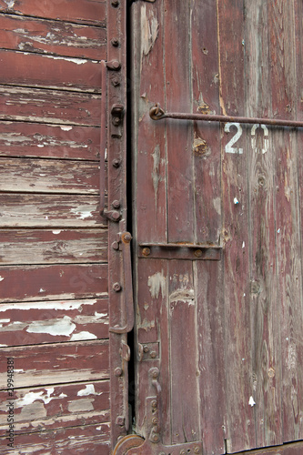 Photo: Detail of an old train wagon Detail of an old train wagon