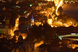 Night panoramic view of Tbilisi, Georgia
