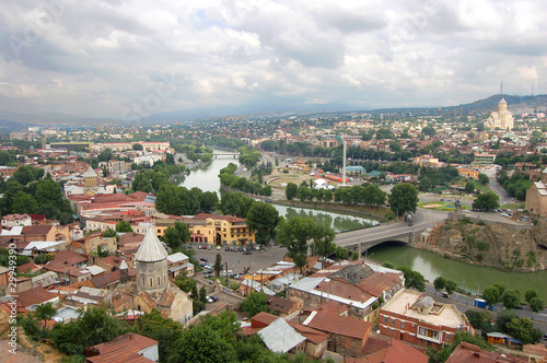 Photo: Panoramic view of Tbilisi, Georgia Panoramic view of Tbilisi, Georgia
