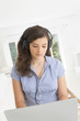 Justine,casque audio labtop