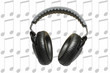 Headphones with music background