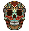 Vector: skull ornament (colored) skull ornament (colored)