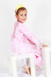 Adorable girl playing