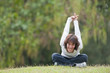 Beautiful Woman doing Fitness and Yoga Beautiful Woman doing Fitness and Yoga