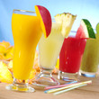 Mango, pineapple, watermelon and kiwi smoothie Mango, pineapple, watermelon and kiwi smoothie