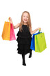 Cute blonde girl shopper