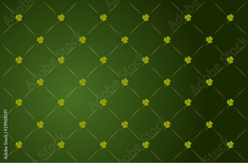 Vector: Vector clover background for St. Patrick’s Day Vector clover background for St. Patrick’s Day