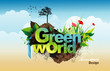 green world vector green world vector