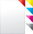 Template corner multi color