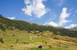 Green landscape at Vall d'Incles in Andorra