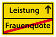 Leistung anstelle einer Frauenquote