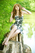 beautiful young  woman